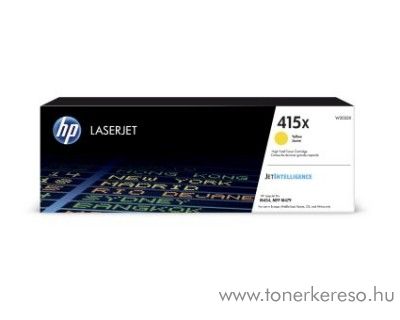 HP Color LJ Pro M454dn (415X) eredeti yellow toner W2032X HP Color LaserJet Pro MFP M479fnw lzernyomtathoz