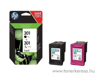 HP Deskjet 1050 (301) eredeti multipack B+CMY patron N9J72AE HP DeskJet 1050se tintasugaras nyomtathoz