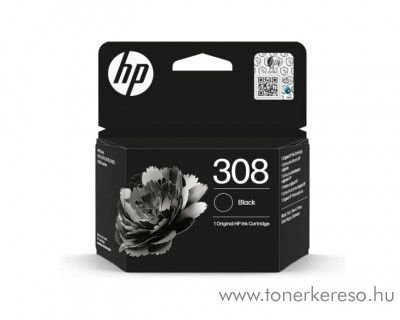 HP Envy 6110/6120 (No.308) eredeti fekete tintapatron 7FP21UE HP Envy 6520e tintasugaras nyomtathoz