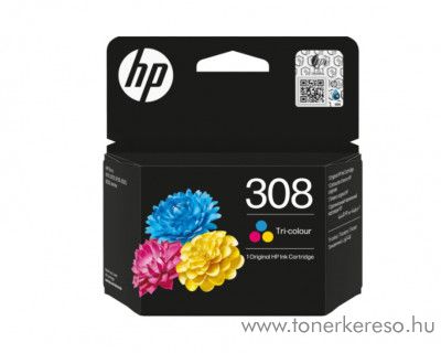 HP Envy 6110/6120 (No.308) eredeti sznes tintapatron 7FP20UE HP Envy 6520e tintasugaras nyomtathoz