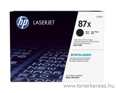 HP LaserJet Enterprise M506 (87X) eredeti black toner CF287X HP LaserJet Enterprise Flow MFP M527c lzernyomtathoz