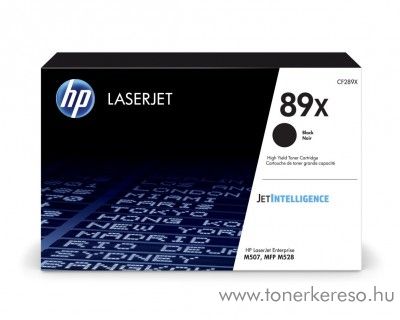 HP LaserJet Enterprise M507dn (89X) eredeti fekete toner CF289X HP LaserJet Managed MFP E52645dn lzernyomtathoz