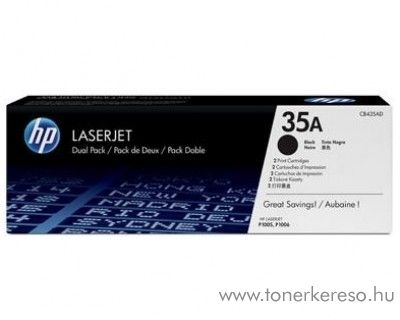 HP LaserJet P1505 (35A) eredeti fekete black dupla toner CB435AD HP LaserJet P1003 lzernyomtathoz