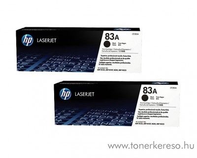 HP LaserJet Pro M125 (83A) 2db eredeti black toner CF283AD HP LaserJet Pro M128fw  lzernyomtathoz