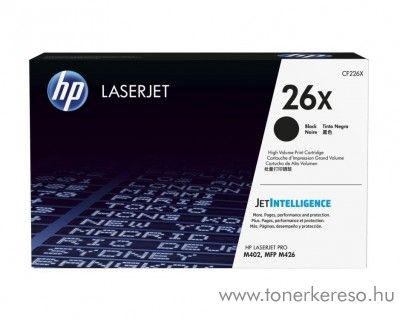 HP LaserJet Pro M402/M426 (26X) eredeti black toner CF226X HP LaserJet Pro M426fdw lzernyomtathoz