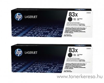 HP M201/225 (83X) 2db eredeti black toner CF283XD HP LaserJet Pro MFP M201 lzernyomtathoz