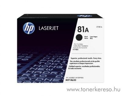 HP M630 (81A) eredeti black toner CF281A HP LaserJet Enterprise M630 lzernyomtathoz