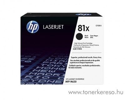 HP M630 (81X) eredeti black toner CF281X HP LaserJet Enterprise MFP M630f lzernyomtathoz