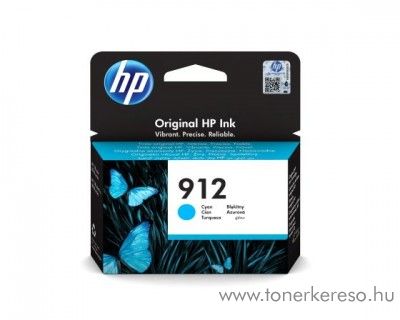 HP OfficeJet 8013 (912) eredeti cyan tintapatron 3YL77AE HP OfficeJet 8015 All-in-One  tintasugaras nyomtatóhoz