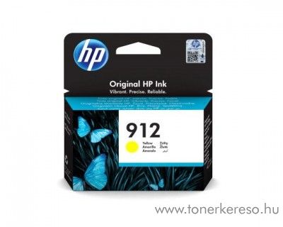 HP OfficeJet 8013 (912) eredeti yellow tintapatron 3YL79AE HP OfficeJet 8015 All-in-One  tintasugaras nyomtatóhoz