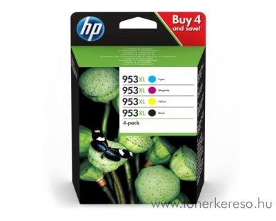 HP OfficeJet 8210/8218 eredeti BK/C/M/Y patron csomag 3HZ52AE HP OfficeJet Pro 8715 tintasugaras nyomtatóhoz