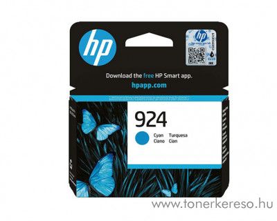 HP Officejet Pro 8122 (No.924) eredeti cyan tintapatron 4K0U3NE HP OfficeJet Pro 8135e tintasugaras nyomtathoz