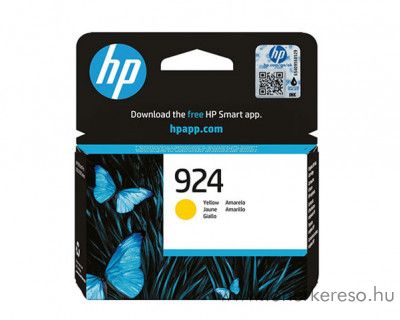 HP Officejet Pro 8122 (No.924) eredeti yellow tintapatron 4K0U5N HP OfficeJet Pro 8135e tintasugaras nyomtathoz