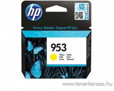 HP Officejet Pro 8210 (953) eredeti yellow tintapatron F6U14AE HP OfficeJet Pro 8740 tintasugaras nyomtathoz