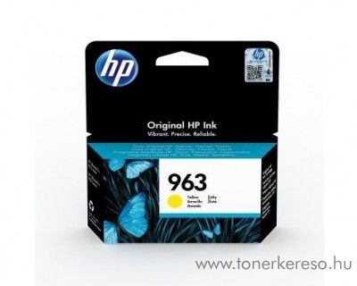 HP OfficeJet Pro 9010 (963) eredeti yellow tintapatron 3JA25AE HP OfficeJet Pro 9022 tintasugaras nyomtathoz