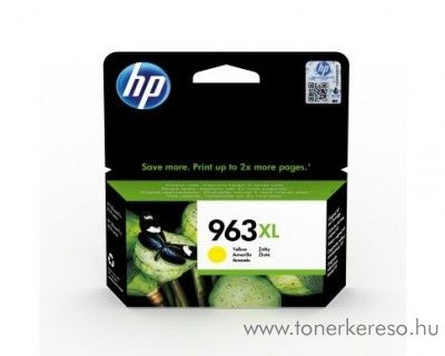 HP OfficeJet Pro 9010 (963XL) eredeti yellow tintapatron 3JA29AE HP OfficeJet Pro 9026 tintasugaras nyomtathoz