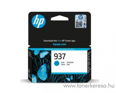 HP Officejet Pro 9122 (No.937) eredeti cyan tintapatron 4S6W2NE HP OfficeJet Pro 9122e tintasugaras nyomtathoz