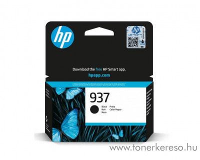 HP Officejet Pro 9122 (No.937) eredeti fekete tintapatron 4S6W5N HP OfficeJet Pro 9122e tintasugaras nyomtathoz