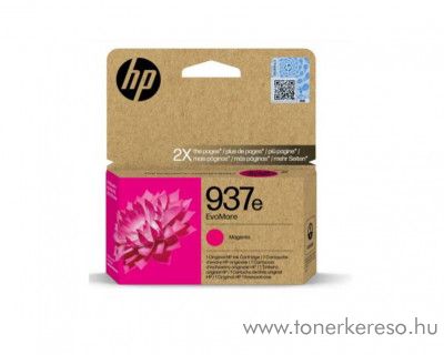 HP Officejet Pro 9122 No.937e EvoMore magenta tintapatron 4S6W7N HP OfficeJet Pro 9122e tintasugaras nyomtathoz