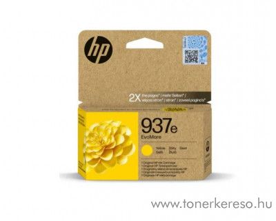 HP Officejet Pro 9122 No.937e EvoMore yellow tintapatron 4S6W8NE HP OfficeJet Pro 9122e tintasugaras nyomtathoz