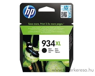 HP OfficejetPro6830 (934XL) eredeti fekete tintapatron C2P23AE HP OfficeJet 6822 tintasugaras nyomtathoz