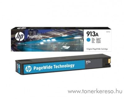 HP PageWide Pro 352 (913A) eredeti cyan tintapatron F6T77AE hP PageWide Pro 377dn tintasugaras nyomtathoz