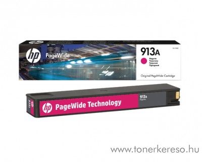 HP PageWide Pro 352 (913A) eredeti magenta tintapatron F6T78AE hP PageWide Pro 377dn tintasugaras nyomtathoz