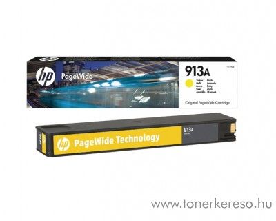 HP PageWide Pro 352 (913A) eredeti yellow tintapatron F6T79AE HP PageWide Pro 452dw tintasugaras nyomtathoz