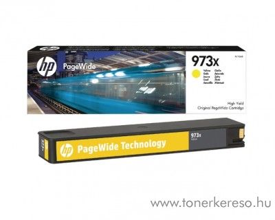 HP PageWide Pro 452 (973X) eredeti yellow tintapatron F6T83AE HP PageWide Pro 477dw tintasugaras nyomtathoz