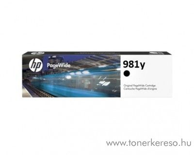 HP PW Enterprise 556dn (981y) eredeti black tintapatron L0R16A HP PageWide Enterprise Color Flow MFP 580 Series tintasugaras nyomtathoz