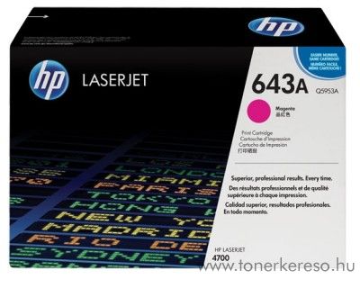 HP Q5953A (No 643A) magenta toner HP Color LaserJet 4700N lzernyomtathoz