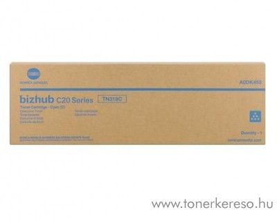 Konica Minolta BizHub C20 (TN318C) eredeti cyan toner A0DK453 Konica Minolta Bizhub C20 fnymsolhoz