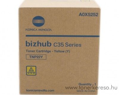 Konica Minolta BizHub C35 (TNP22Y) eredeti yellow toner A0X5252