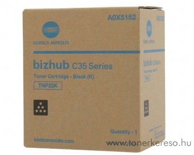 Konica Minolta BizHub C35 (TNP22K) eredeti black toner A0X5152 Konica Minolta BizHub C35 fnymsolhoz