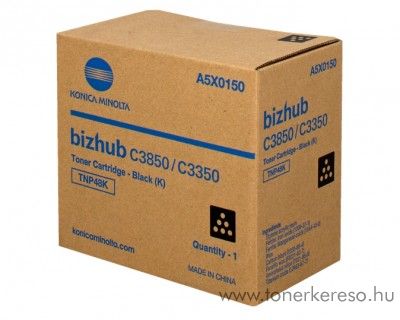 Konica Minolta Bizhub C 3350/3850 eredeti black toner A5X0150 Konica Minolta Bizhub C3350 fnymsolhoz