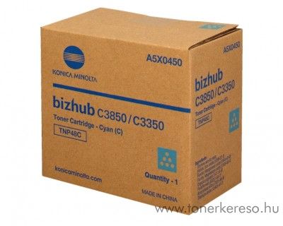 Konica Minolta Bizhub C 3350/3850 eredeti cyan toner A5X0450 Konica Minolta Bizhub C3350 fnymsolhoz