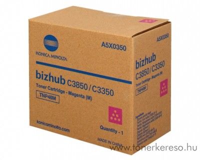 Konica Minolta Bizhub C 3350/3850 eredeti magenta toner A5X0350 Konica Minolta Bizhub C3850 fnymsolhoz