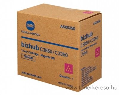 Konica Minolta Bizhub C 3350/3850 eredeti magenta toner A5X0350 Konica Minolta Bizhub C3350 fnymsolhoz