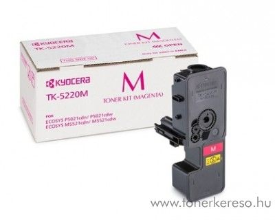 Kyocera P5021cdn (TK5220M) eredeti magenta toner 1T02R9BNL1 Kyocera ECOSYS M5521cdn lzernyomtathoz