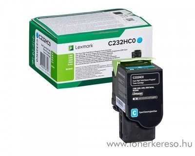 Lexmark C2425dw/C2535dw eredeti nagy kap. cyan toner C232HC0 Lexmark C2425dw lzernyomtathoz