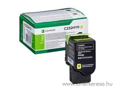 Lexmark C2425dw/C2535dw eredeti nagy kap. yellow toner C232HY0 Lexmark MC2425adw lzernyomtathoz