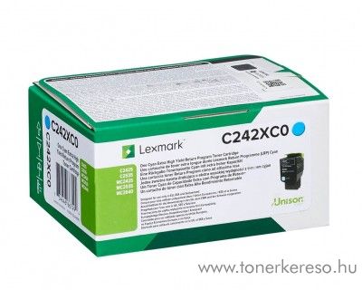 Lexmark C2535dw eredeti extra nagy kap.cyan toner C242XC0