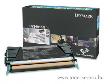 Lexmark C734/X734 eredeti fekete black toner C734A1KG Lexmark C736dtn lzernyomtathoz
