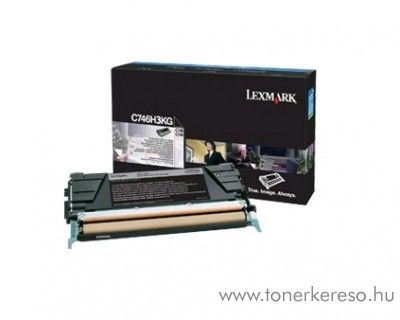 Lexmark C746/748 eredeti nagykap. black toner C746H3KG Lexmark C748e lzernyomtathoz