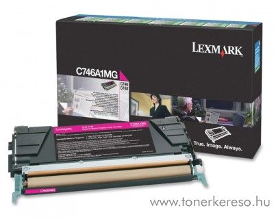 Lexmark C746/C748 eredeti magenta toner C746A1MG Lexmark C746n lzernyomtathoz