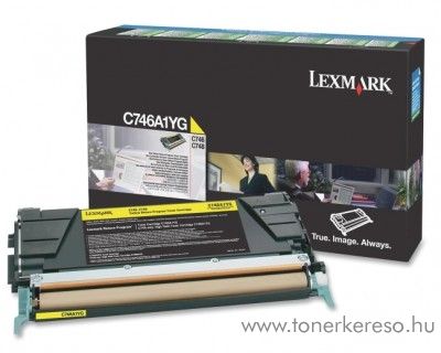 Lexmark C746/C748 eredeti yellow toner C746A1YG Lexmark C746n lzernyomtathoz