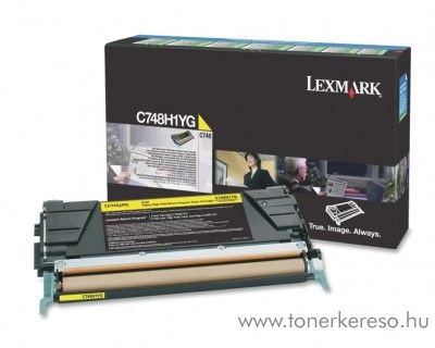 Lexmark C748 eredeti nagykap. yellow toner C748H1YG Lexmark C748de lzernyomtathoz