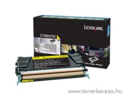 Lexmark C748 eredeti nagykap. yellow toner C748H3YG Lexmark C748e lzernyomtathoz