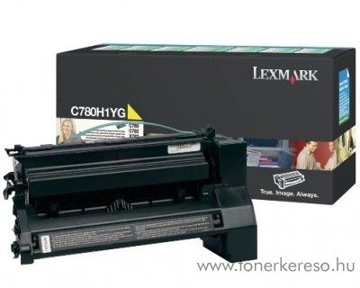 Lexmark C780/X782 eredeti yellow toner C780H1YG Lexmark X782e lzernyomtathoz