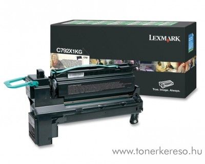 Lexmark C792 eredeti black toner C792X1KG Lexmark X792de lézernyomtatóhoz